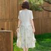 New Chinese Style Summer Dress for Middle-Aged Women