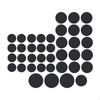 Non Slip Furniture Pads Parts Chair Leg for Home Hardwoods Floors Table Round 40pcs