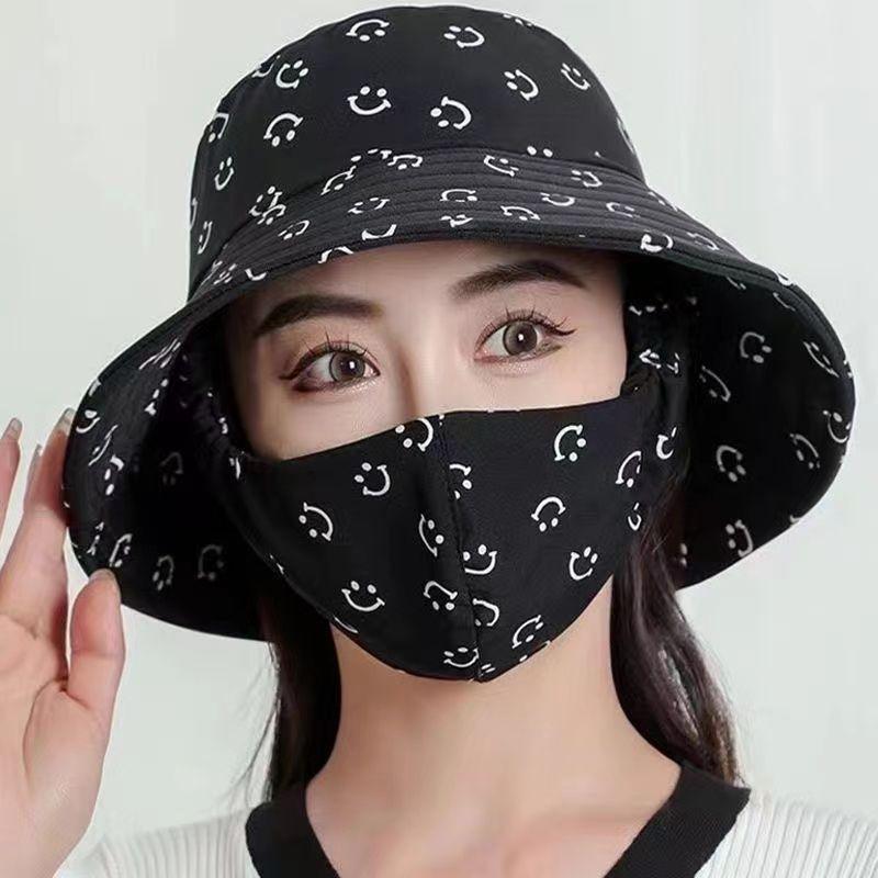 New Hat, Mask Integrated Sunscreen Women's Summer Ultraviolet Face Mask, Outdoor Sun Hat, Sun Hat Women