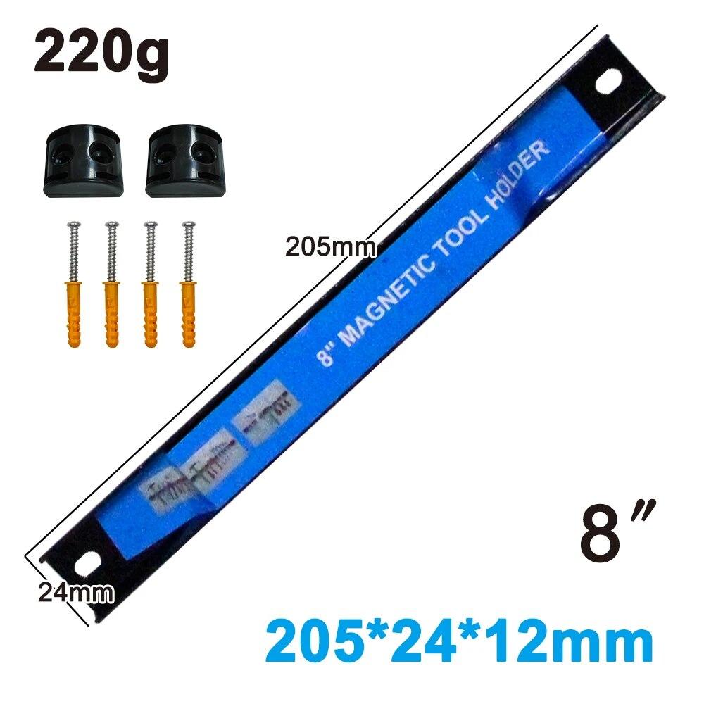 

8-дюймовая магнитная стойка для хранения инструментов Магнитные наклейки Фурнитура Кухонная утварь Стеллажи для железных изделий Аксессуары для электроинструментов