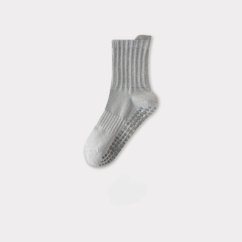 Mittelhohe Yoga-Socken für Herren Damen Professionelle Anti-Rutsch Pilates-Socken Indoor Tanz Fitness Laufen Sportsocken
