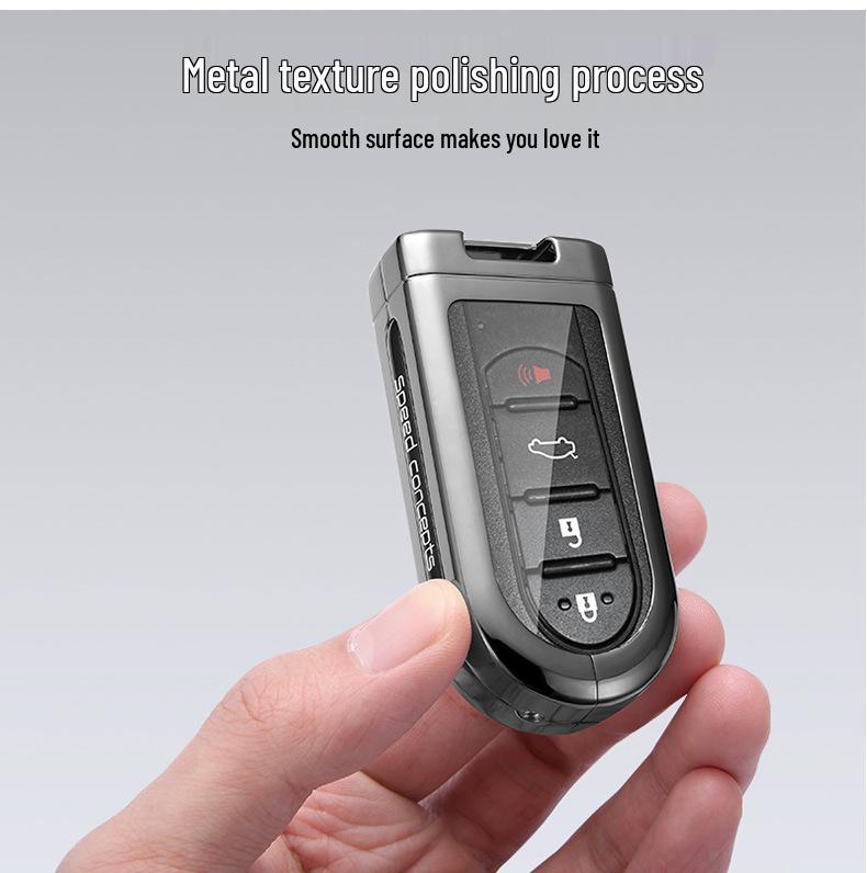 Kompatibelt metallnyckelfodral för Toyota Daihatsu Tanto La600S/610S/150S och Proton Perodua