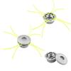 Universal Aluminum Grass Trimmer Head With 4 Lines Brush Cutter Head Thread Nylon Grass Cutting Line Head For Lawn Mower Silver