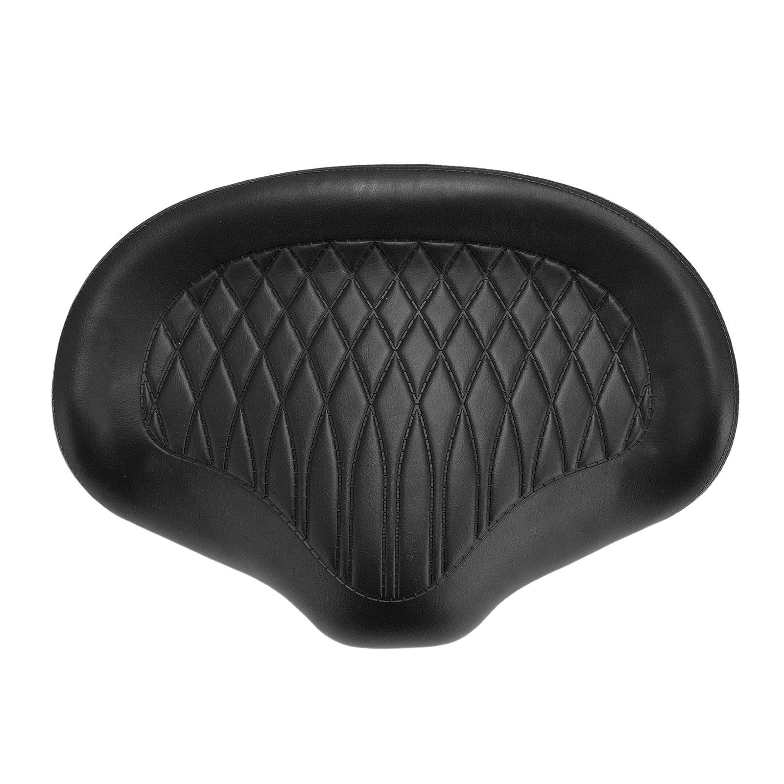 Cuscino Sella Bici per Sedere Grande Pelle PU Spugna Impermeabile Sella Larga per Bici Elettriche Bici Pieghevoli nero