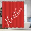 Unique Watercolor Bathroom Shower Curtain with Floral Pattern Decorations Pink Yellow Red White Black Design Fabric Waterproof f