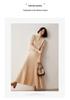 Women's Slim Cashmere Knit Pullover - Warm Long Sleeve Round Neck Sweater for Autumn/Winter