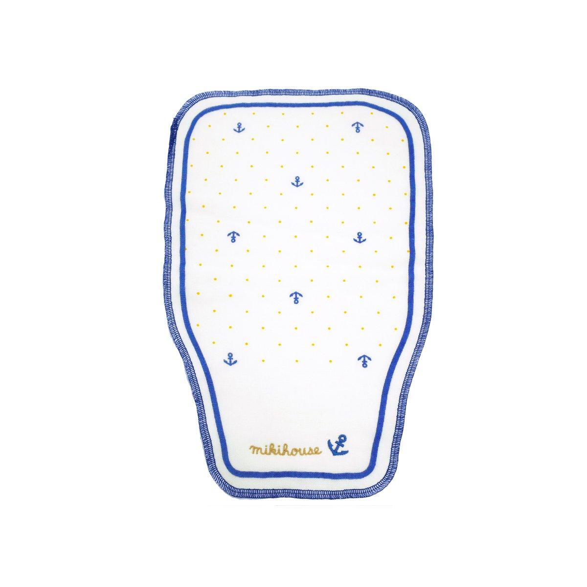 

MIKI HOUSE Впитывающая пот марля Сделано для мальчиков и подушечки нежно-голубого цвета, махровая, 100% хлопок, Япония, для девочек, для малышей, для детей, одежда, 46-1244-788,