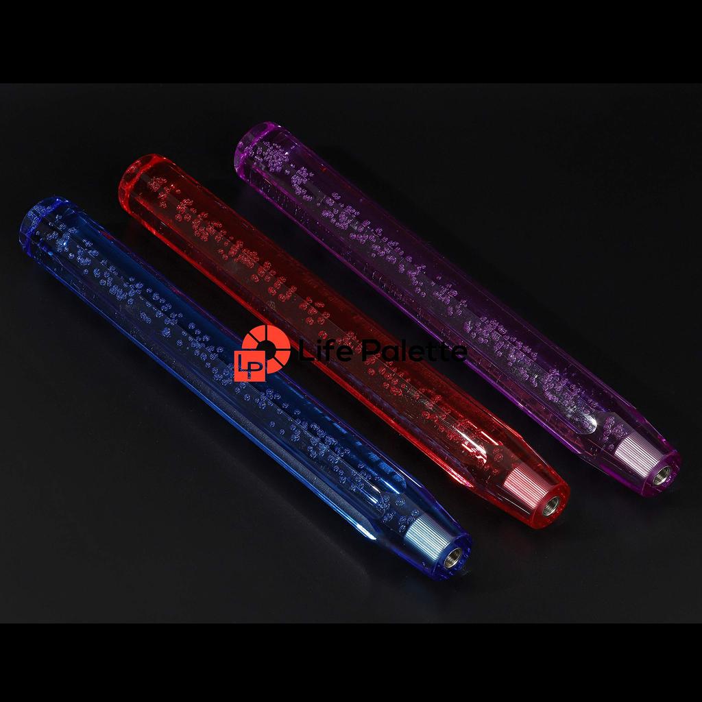 Life Palette Universal Crystal Shift with Bubble Includes 3 Adapters Knob, Bubble, Octagonal, 400mm, Design, (Purple)
