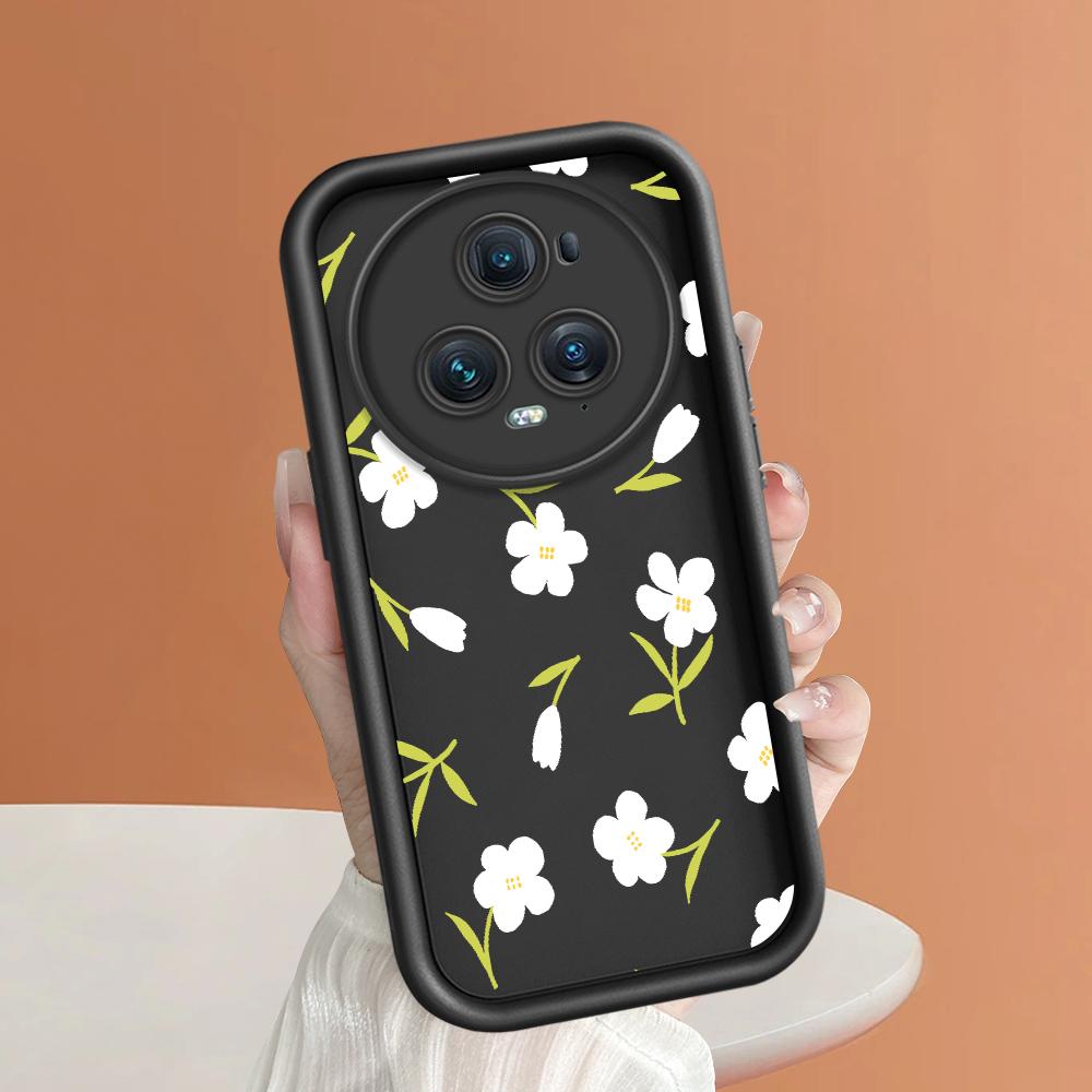 Soft Silicone Square Ladder Printing Pattern Phone Casing Full Cover Camera Shockproof Protection Rubber Case for Huawei Honor