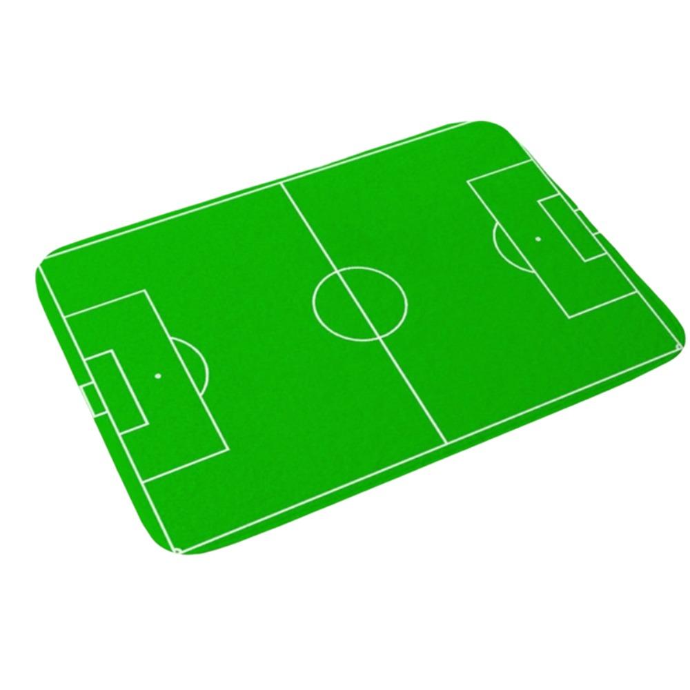 Flannel Football Field Floor Mat Non-slip Small Rug Home Decor Small Carpet Bathroom