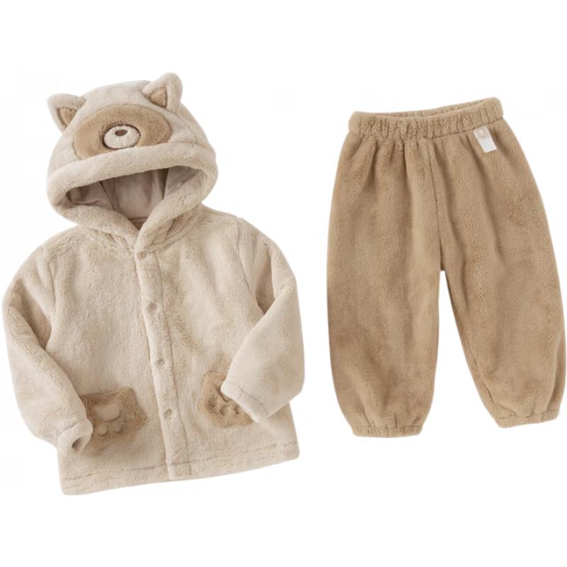 

DAVE & BELLA Kids Milk Fleece Winter Pajama Set 110cm