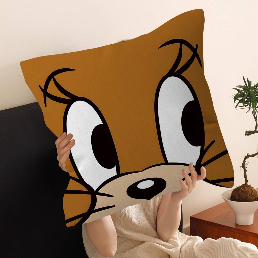T-Tom And Jerry Personalized Pillow Dust Cover Bedroom Kids Party Decoration Pillowcase Birthday Children Gift
