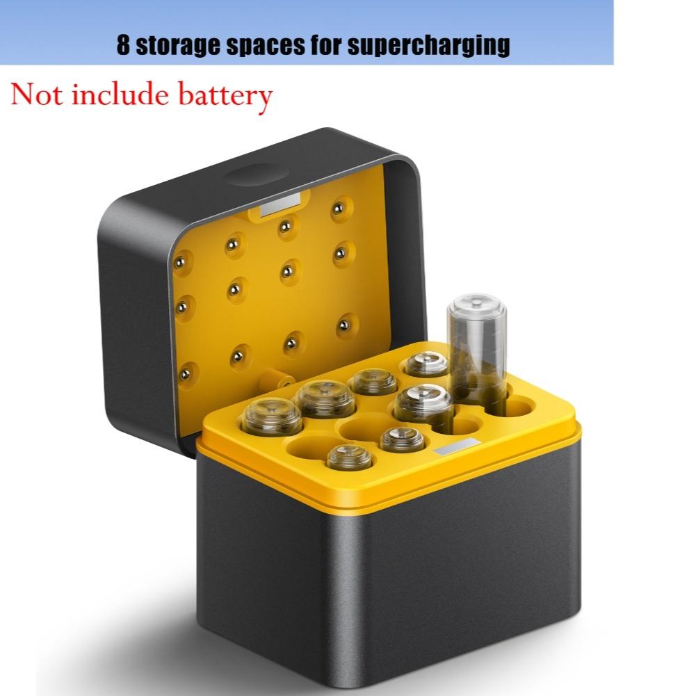 AAAAA Battery Charging Case Charger for 57 Size AA AAA Lithium Batteries 1 5V Fast Charging Storage Box with USB C Input