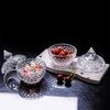 Nordic Crystal Glass Storage Jar: Sugar Cube, Candy, Cotton Swab, Cotton Pad Holder & Home Ornament.