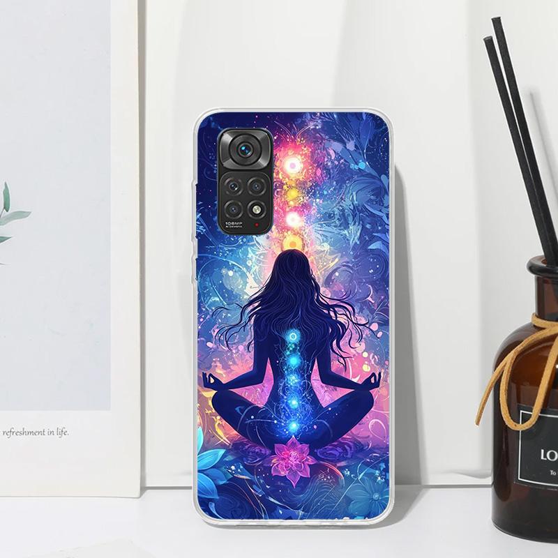 Yoga Chakra Spiritual Energy Universe Phone Case For Xiaomi Redmi Note 15 13 14S 14 Pro Plus 12S 11S 10S 12 11E 10 11T Art Funda
