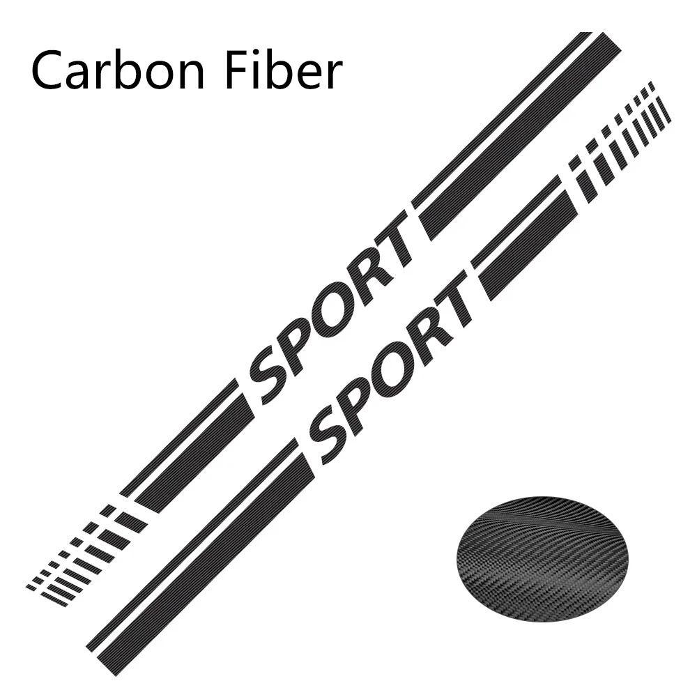 2 stk Bil Side Dør Skørt Klistermærke Sport Striber Vinyl Folie Karosseri Dekoration Decal Gør-Det-Selv Styling Auto Tilbehør Til Volkswagen Vw Beetle