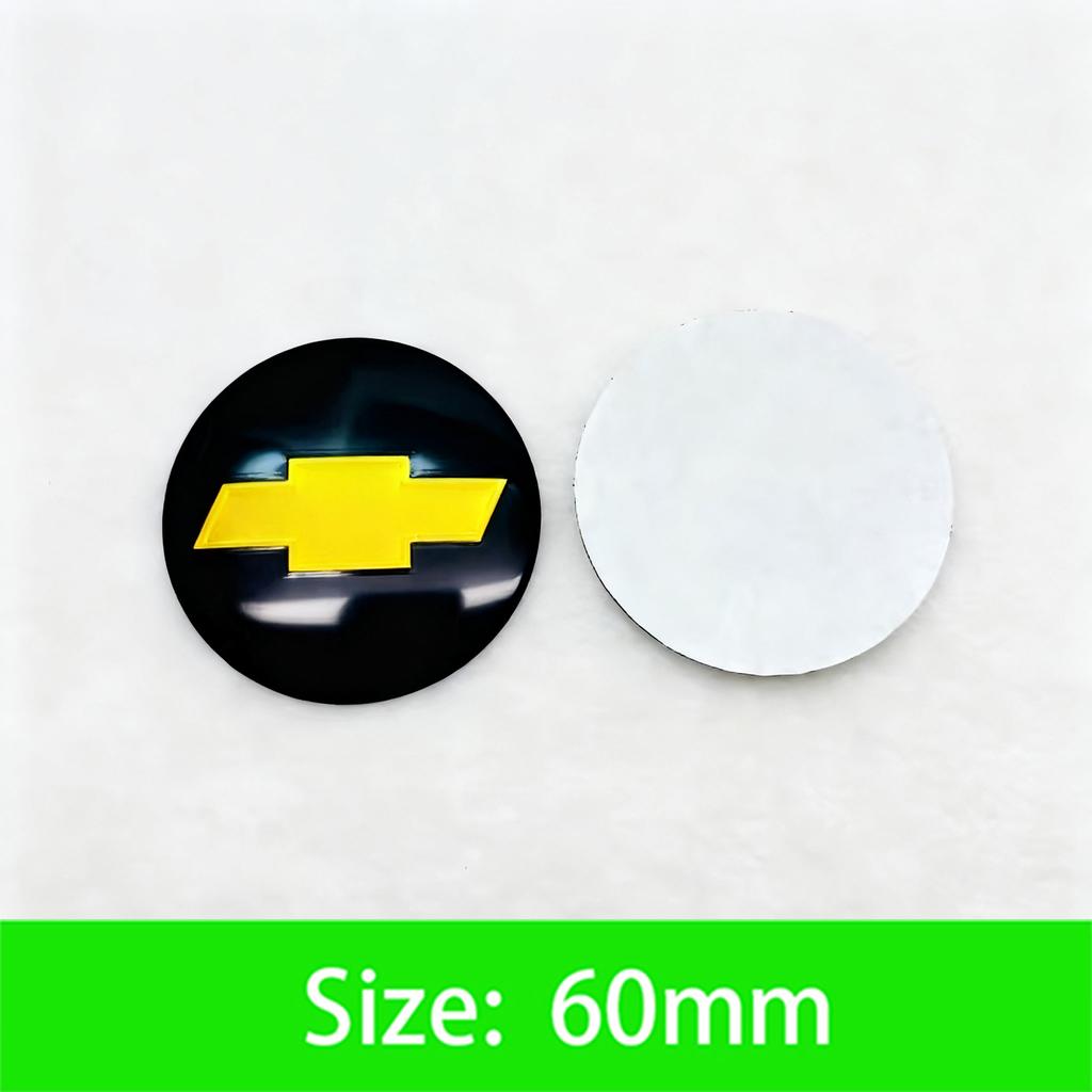 56-65mm Car Wheel Center Hub Cap Emblem Sticker Accessories For Chevrolet Cruze Sonic Silverado Trax Camaro Captiva Aveo Z71 SSR