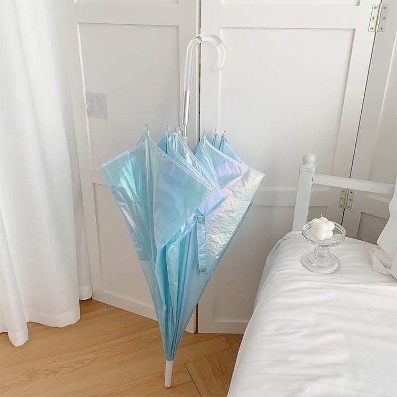 Style Korean Trendy Aurora Series Umbrella For Women Handle Long