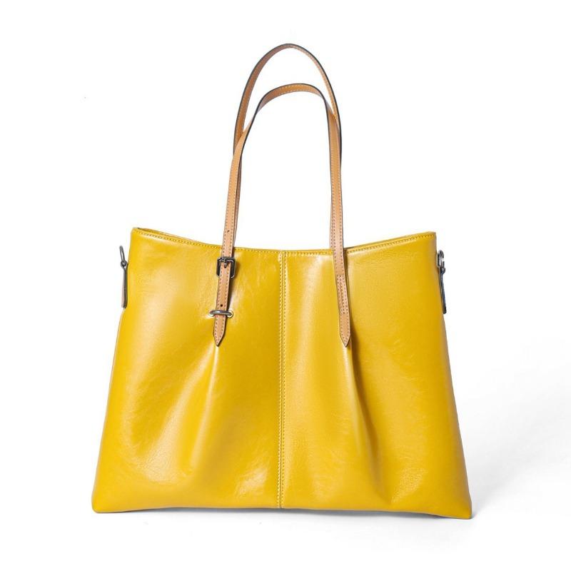 Genuine Leather Women's Bag Commuter Lady's Handbag High-end Feel Large Capacity Single-shoulder Cross-shoulder Tote Bag
