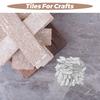 150 PCS Mirror Sticker Small for Crafts Shapes Ceramic Tile Glass Petal Mosaic Tiles