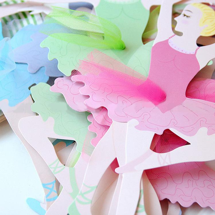 Children'S Birthday Party Decoration Princess Latte Girl Birthday Party Arrangement Ballet Girl Flag Customization