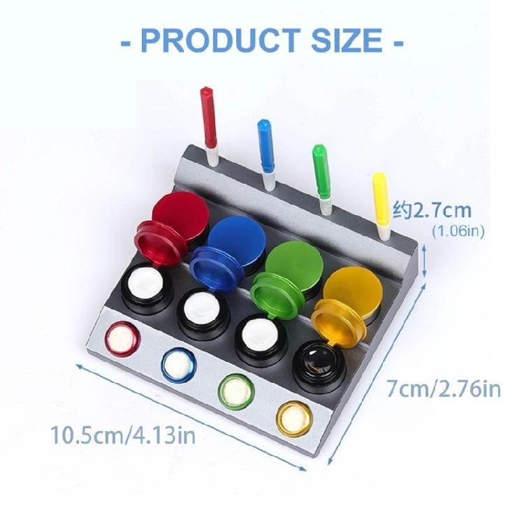 Watch Repair Essentials 4 Dish Ceramic Oiler Dishes And Precise Applicator Pen For Professional Watch Maintenances