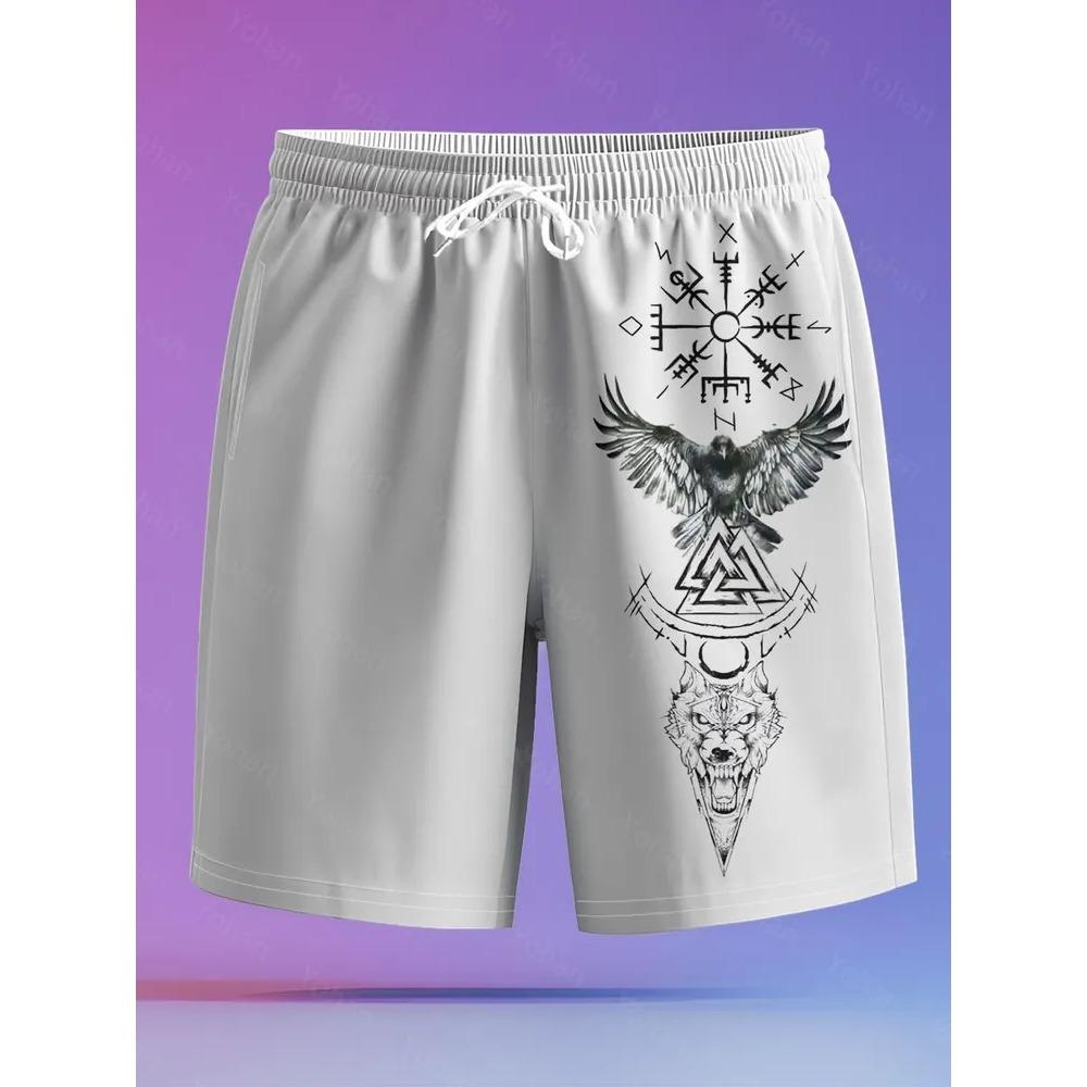 Men's Essential Casual Shorts Outdoor Wear Creative Fun Colorful Skull 3D Printed Shorts Loose Casual Plus Breathable Cool Summer Versatile Shorts