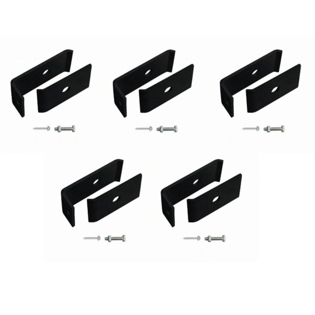 Weather Resistant Steel Wire Grid Panel Mounting Kit for Fence Posts