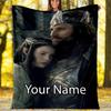 Custom Name The Lord of the Rings Theme Printed Blanket - Perfect for Couch, Bed, Travel & Outdoor Use | Machine Washable, Cozy & Durable.