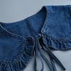 Clothing Accessories Layer False Collar Ruffle Denim Fake Shoulder Cute Shirt Fake Collar  Women