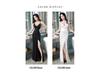 Elegantes tief ausgeschnittenes Bodycon-Abendkleid - Damen-Socialite-Nachtclub-Outfit