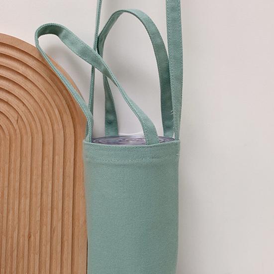 Wasserflaschentasche, praktischer, freihändiger Schultergurt aus Segeltuch, Wasserflaschenhalter, Reisezubehör