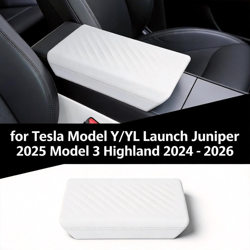 Durable Non-Slip Dustproof for Tesla Model Y Juniper Launch 2025-2026 Model 3 Highland 2024 TPE Armrest Cover Accessories