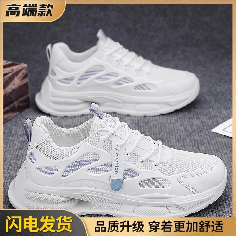 Summer New Mesh Lightweight Soft-soled Running Sports Shoes Autumn Height Increase Casual Dad Trendy Shoes