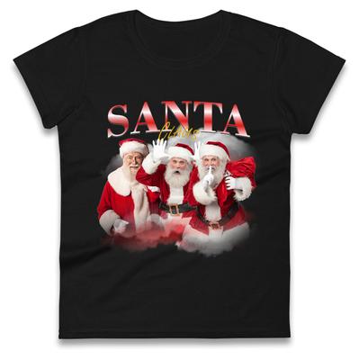 Santa Claus Bootleg Christmas Womens T Shirt Mens Tops Tees Unisex