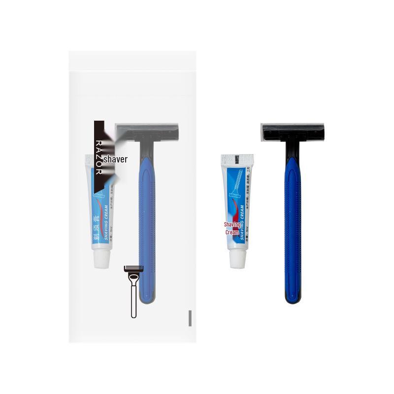 Disposable Razor and Shaving Cream Set for Hotel or Guesthouse Toiletries