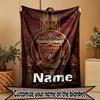 Custom Name Personalized Liverpool Football Club Print Blanket, Home Decor, Bedroom, Sofa, Camping, Couch, Gifts for Birthday Christmas
