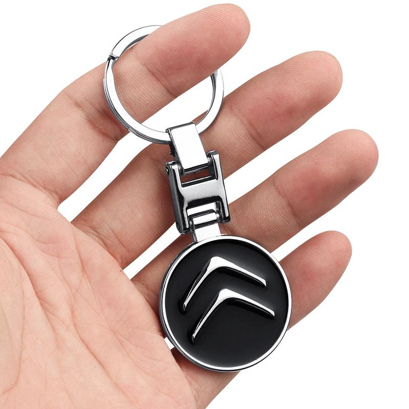 Metal/Leather Keychain Hand-Woven Key Rope Key Ring Key Holder For Citroen C1 C2 C3 C4 Saxo C4L C5 C6 C8 Xsara Picasso Berlingo