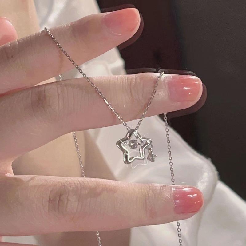 

Beating Lucky Star Necklace Female Niche Design Senior Student Accessories Collarbone Chain Simple Girlfriend