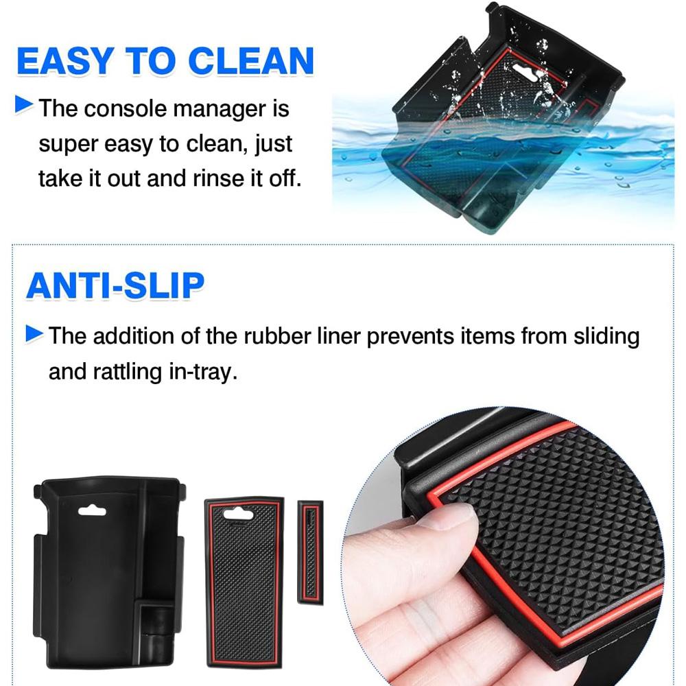 For Jeep Compass 2025 2025 2025 Car Center Console Organizer Tray Armrest Box Storage Interior Accessories Car Organizer Box