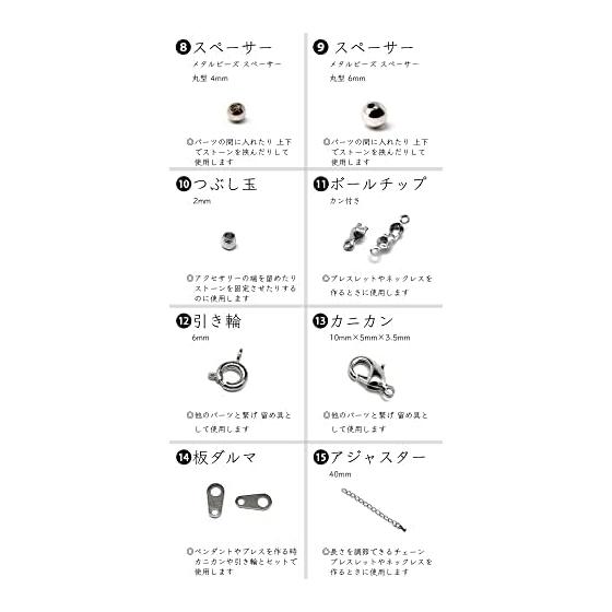 (SAJ) Accessory Parts Set Handmade Hardware Set (Silver)