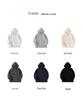 Unisex Zippered Hooded Sweatshirt - Solid Color, Loose Fit, Versatile Autumn Casual Hoodie Jacket