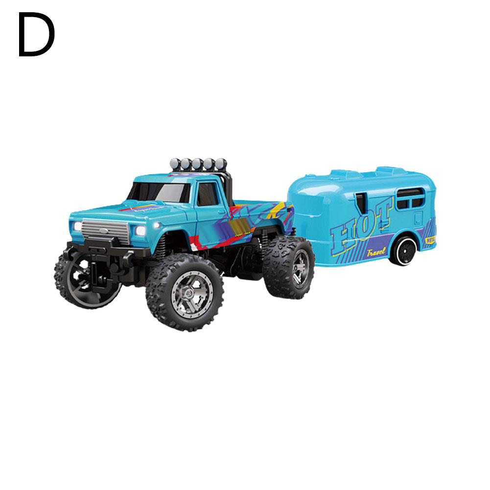 1:64 High-speed Mini RC Car Alloy Appearance Cool Lights Shock Absorption Off-Road RC Monster Truck Children's Gift
