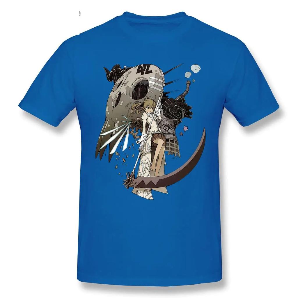Classic Short Sleeve Casual Unisexs Oneck 100 Cotton Tshirts Fashion Graphic Tshirt Cartoon Anime Soul Eater T Shirt Tee Tops