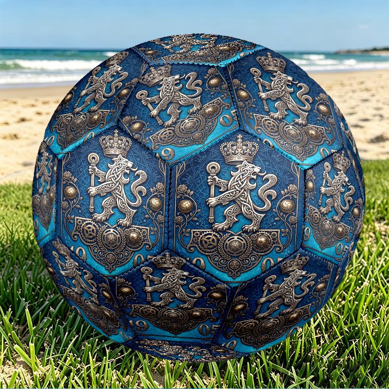Chelsea Football Club Print Size 5 Soccer Ball, PU Wear Resistant Football for Match Training and Daily Practice, Birthday Gift for Soccer Fans