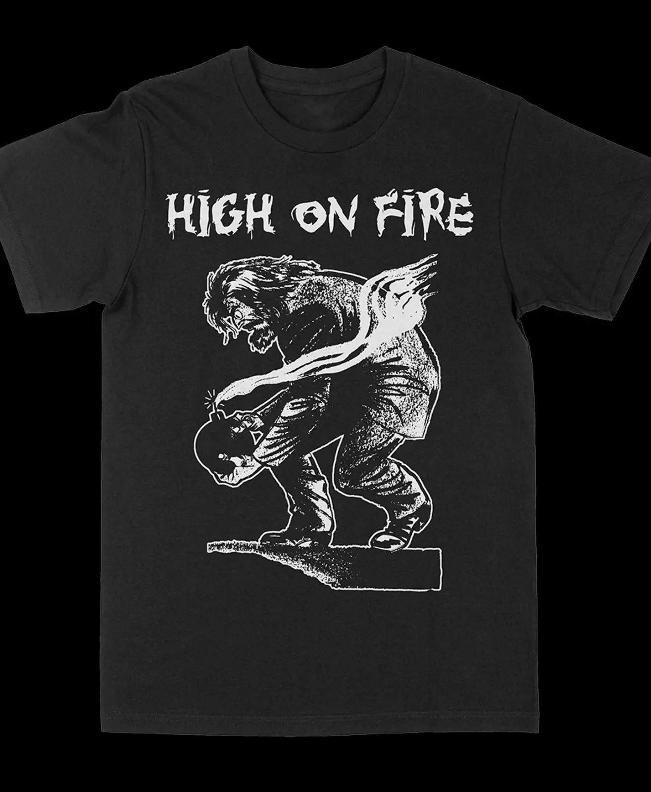 

High on Fire band artwork black T-shirt Unisex tee All sizes S-5Xl 2F20 4XL