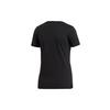 adidas T Shirts Women's Black Crew Neck Moderate Straight Fit EI4569