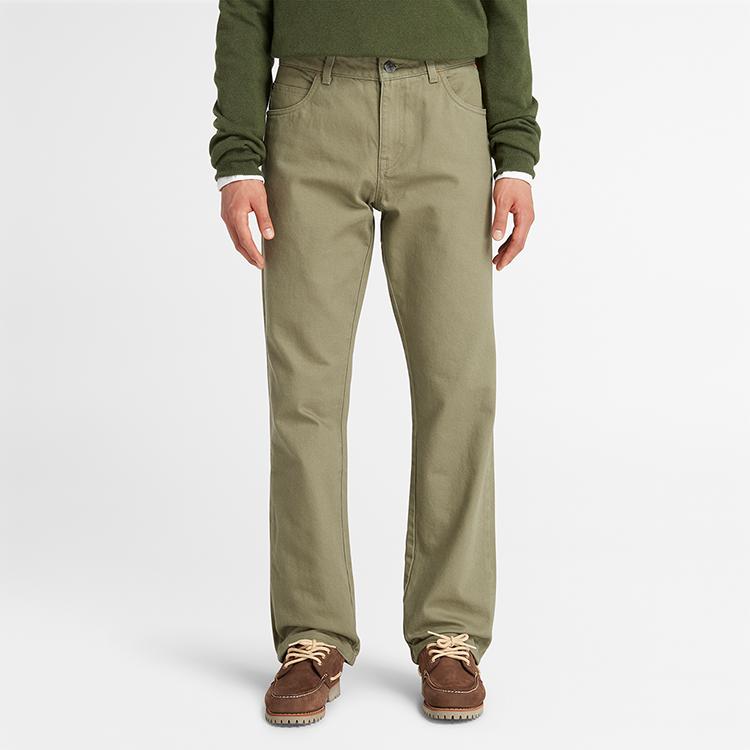 Timberland Outdoor Casual Straight Leg Pants Men bottoms Cassel-Green A6FHE-590