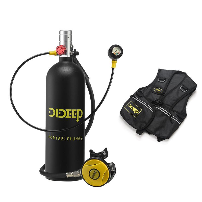 DIDEEP X5000Pro 2L Scuba Diving Equipment with Oxygen Tank & Residual Pressure Gauge