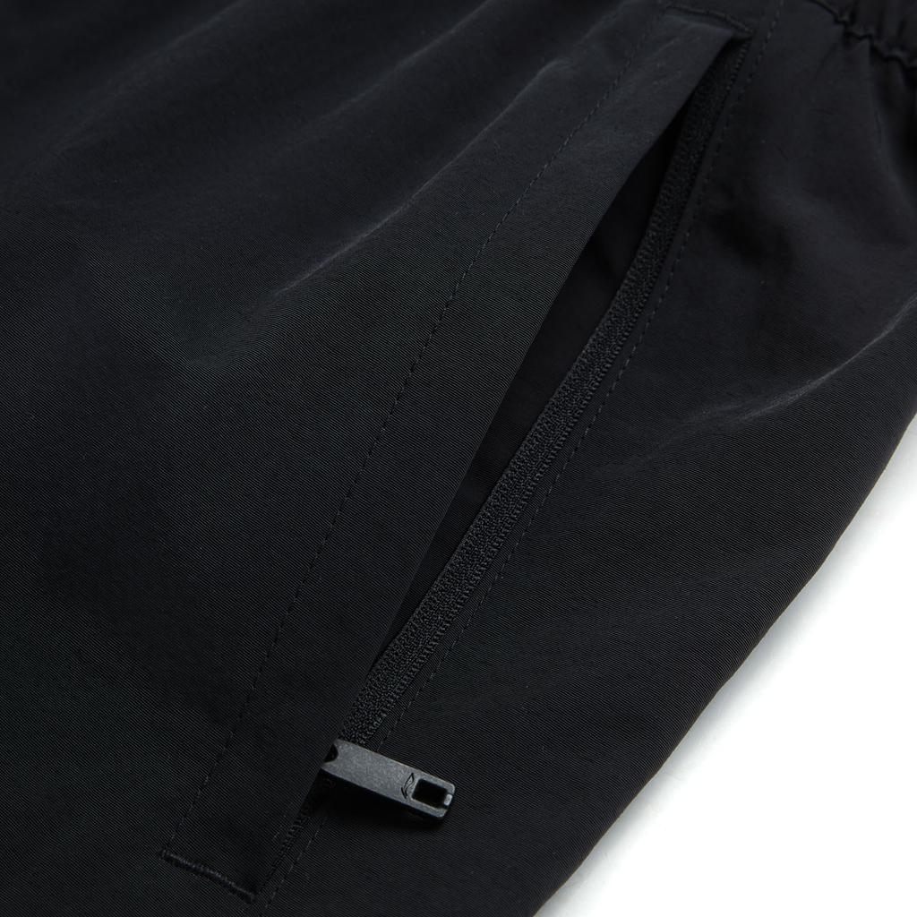 Li Ning Sports Lifestyle Series American Vintage Casual Loose Straight Leg Mid Rise Knit Joggers Men Joggers Black Deep-Navy AYKU747-1